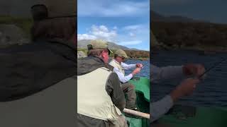 Playing a massive Brown Trout South Uist [upl. by Stockwell]