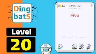 Dingbats Level 20 Five Walkthrough [upl. by Yeuh]