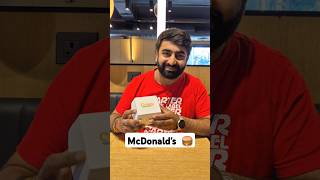 McDonalds ka new Crispy Veg burger 🍔  kya ye burger bhi chicken wale ki tarah crispy hai shorts [upl. by Nollie]