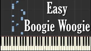 Easy Boogie Woogie Piano Tutorial  FREE SHEET MUSIC [upl. by Ittak]