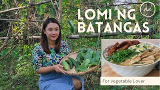 LOMI ng BATANGAS with vegetables  Batangas Style Lomi Soup [upl. by Dhiren]