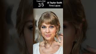 AI timelapse resembling Taylor Swift with some artistic interpretation shorts taylorswift [upl. by Heydon]