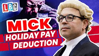 Holiday pay Ive been underpaid for six years LBC Legal Hour [upl. by Gnah]