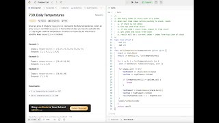 LeetCode 739 Daily Temperatures Golang amp Java [upl. by Estrellita]