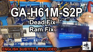 GA H61M S2P Dead Fix No Power On Solve Ram Not working Solve [upl. by Upton]