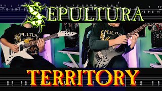 Sepultura  Territory Guitar Cover Tab [upl. by Ettenaj]