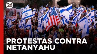 ISRAEL  Segundo día consecutivo de protestas en contra de Netanyahu [upl. by Katrina]