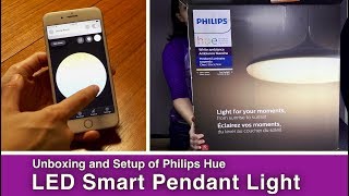 Modern LED Pendant Smart Light Philips Hue [upl. by Airdnala]