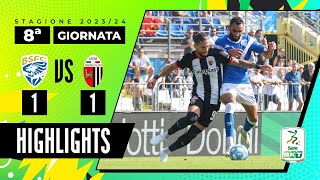 Brescia vs Ascoli 11  Un punto a testa al Rigamonti  HIGHLIGHTS SERIE BKT 2023  2024 [upl. by Yekciv]