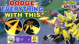 ZERAORA can Dodge Every Incoming Attacks with WILD CHARGE  Pokemon Unite [upl. by Yenaj]