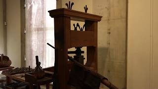 18th Century Printing Press [upl. by Kalk]