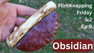 Mahogany Obsidian Ulu Knife [upl. by Kohsa]