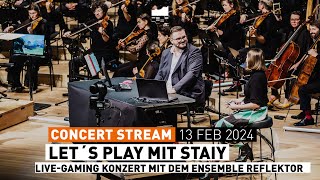 Let´s Play mit Staiy in der Elbphilharmonie  LiveGaming Konzert mit dem Ensemble Reflektor [upl. by Calandra]