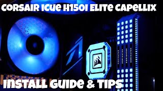 Corsair iCue H150i Elite Capellix AIO Unboxing and installation guide [upl. by Corry]