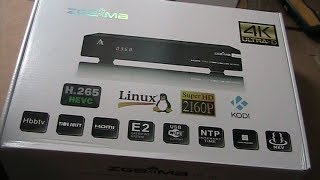 ZGemma H7 UHD 4K Satellite receiver unboxing and first impressions [upl. by Wolram]