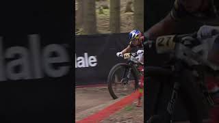 Theres attacking the descent and theres what Evie Richards is doing in Nova Mesto mtbworldcup [upl. by Atnwahsal]