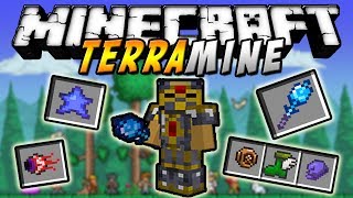 Minecraft  TerraMine MOD Items de Terraria Bosses Más Biomas etc  ESPAÑOL TUTORIAL [upl. by Boor]