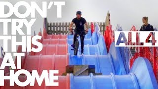 DONT TRY THIS AT HOME Epic Stunts In Derelict Theme Park  Britains Abandoned Playgrounds [upl. by Gardiner]