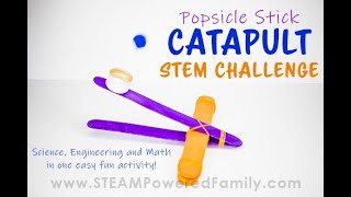 How to Build a Popsicle Stick Catapult STEM Project [upl. by Savage]