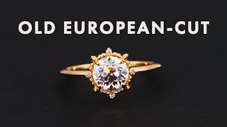 Old EuropeanCut Moissanite Ring [upl. by Hgielrak]