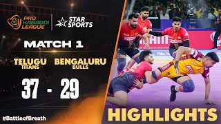 Hi Flyer Pawan Sehrawat guides Telugu Titans to opening win  ProKabaddiOnStar 2024 HIGHLIGHTS [upl. by Ennirac231]