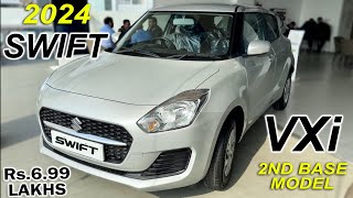 NEW 2024 Maruti Suzuki Swift VXi  New Swift 2024 Features  Interior and Exterior  Detailed Review [upl. by Adnuahsor]