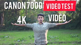 canon 700d video test  4k video test canon 700d  best video setting cannon 700d p2 [upl. by Erreipnaej]