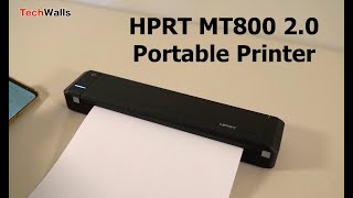 HPRT MT800 20 Thermal Transfer Portable Printer  Unboxing amp Testing [upl. by Rebak]