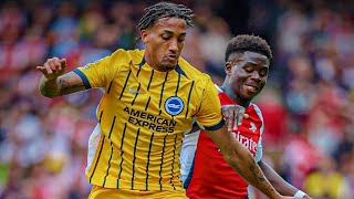 Arsenal 11 Brighton  Goals amp Highlights  Red Card to Rice D  Premier League [upl. by Nnylasor]