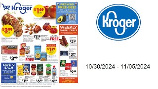 Kroger Weekly Ad US  10302024  11052024 [upl. by Noffihc]