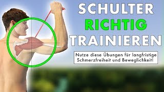 Schultertraining ABER Richtig  Workoutroutine für gesunde Schultern  Trainingsplan [upl. by Ardnuassac280]