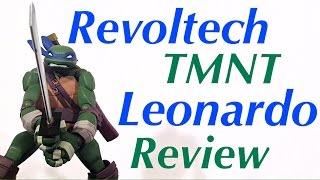 Revoltech Nickelodeon TMNT Teenage Mutant Ninja Turtles LEONARDO Action Figure Review ReDo Review [upl. by Ettezzil]