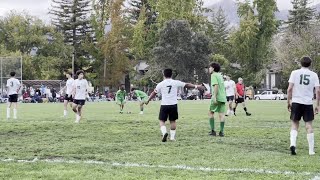 Video The Calistoga High boys soccer team exchanges highfives with Sonoma Academy and interacts [upl. by Hinckley]