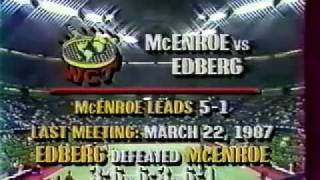 Edberg vs McEnroe Semi Final  Dallas 1987  0119 [upl. by Skardol]