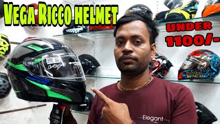 Best helmet under 1100 Vega Ricco helmet full review best helmet [upl. by Gnut]