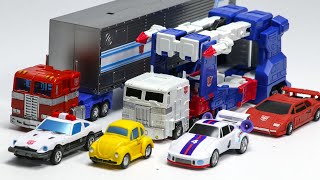 Transformers G1 Mini Optimus Prime Bumblebee Prowl Sideswipe Jazz Ultra Magnus Car Robot Toys [upl. by Jeu43]