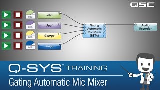 QSYS Training Gating Automatic Mic Mixers Part C [upl. by Unni]