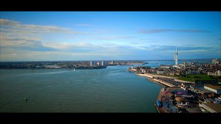 Spinnaker Tower4K aerial promo2 [upl. by Tabor308]