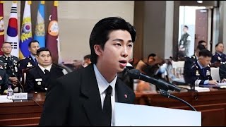 BTSs RM speech at Military Graduation Ceremony sparks heated debate in various countries [upl. by Esinereb445]