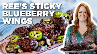 Ree Drummonds Sticky Blueberry Wings  The Pioneer Woman  Food Network [upl. by Ykcin]