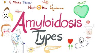 Amyloidosis Types  Pathology  Quick Review [upl. by Adihsar908]