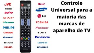 Como configurar controle universal em qualquer tv [upl. by Sosthena]