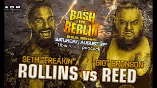 Seth Rollins vs Bronson Reed WWE Bash in Berlin Full Match  Seth Rollins Return Match [upl. by Rothberg]