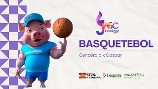 JASC 2024  BASQUETEBOL MASCULINO  CONCÓRDIA x GASPAR [upl. by Ahsieni612]