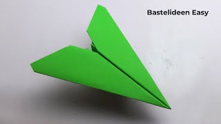 22 Meter  Papierflieger Basteln  Flugzeug Basteln aus Papier  Bastelideen Easy [upl. by Weissmann]