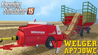 Farming Simulator 2015 WELGER AP730WC Baler [upl. by Nirrad632]