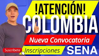 🔴ATENCION COLOMBIA Habilitadas Inscripciones Para Los y las interesadas a Estudiar Virtual SENA [upl. by Amathiste]