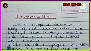 👨🏻‍🎓Importance Of Education  Essay About Importance Of Education  Importance Of Education Speech [upl. by Suilmann]