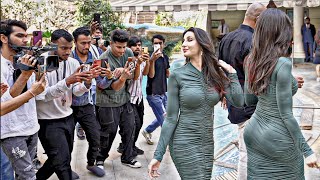 Paps Going CRAZY looking at Nora Fatehi Stunning Look at Crakk Movie Promotion [upl. by Aeli]