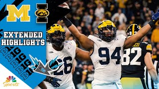 Big Ten Championship Michigan vs Iowa  EXTENDED HIGHLIGHTS  1232023  NBC Sports [upl. by Ferdinana]